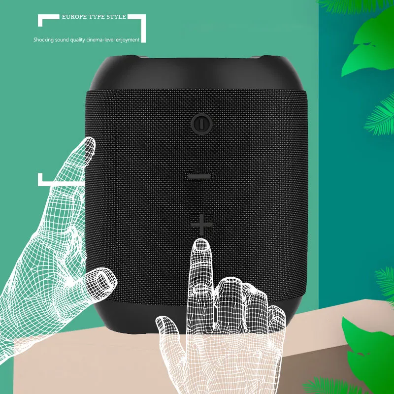 

Mini Waterproof Wireless Bluetooth Speaker Dual Bass Sound Stereo Portable Subwoofer Handsfree TF Card MP3 Music Play For Phone