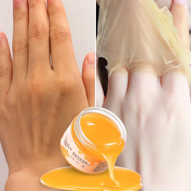 

Daralis Milk Honey Paraffin Wax Hand Mask Hand Care Moisturizing Whitening Skin Care Exfoliating Calluses Hand Film