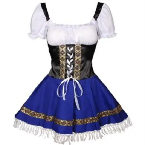 

Halloween Oktoberfest Beer Maid Costumes Oktoberfest Beer Maid Dirndl Wench Fancy Dress Costume Cosplay maid uniforms