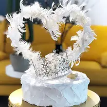 Украшение для торта с перьями, украшение для торта на день рождения, украшение для торта, украшение для выпечки, подарок на день рождения, украшение, инструменты для выпечки