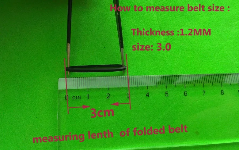 10Pcs/Bag DVD CD VCD Transmission belt All Size Folded Length 2.5-6.5cm 60/65MM Thickness 1.2mm Rubber Belt Drive Strap
