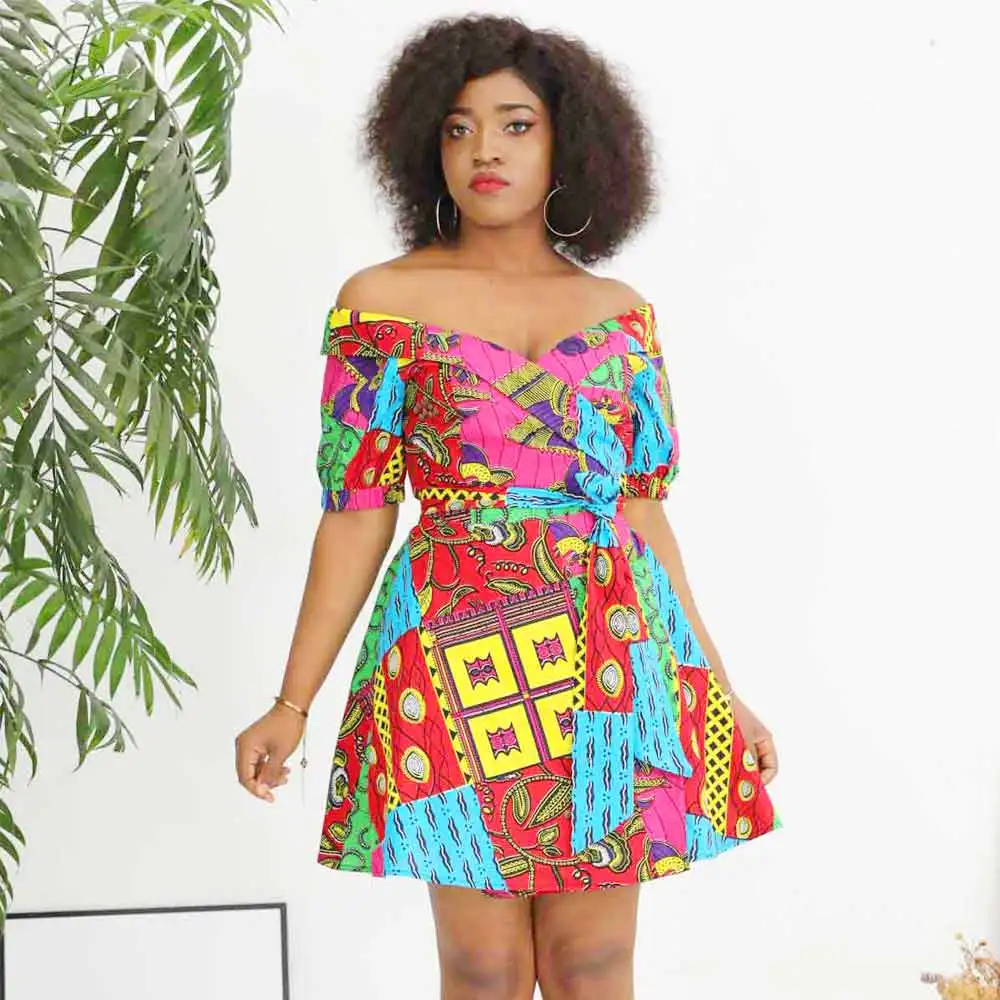 

African Dresses For Women Traditional Print Clothing African Evening Party Dress
