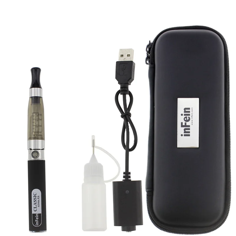 inFein Classic Electronic Cigarette Single Zip Travel Case_Black 650 mah no logo