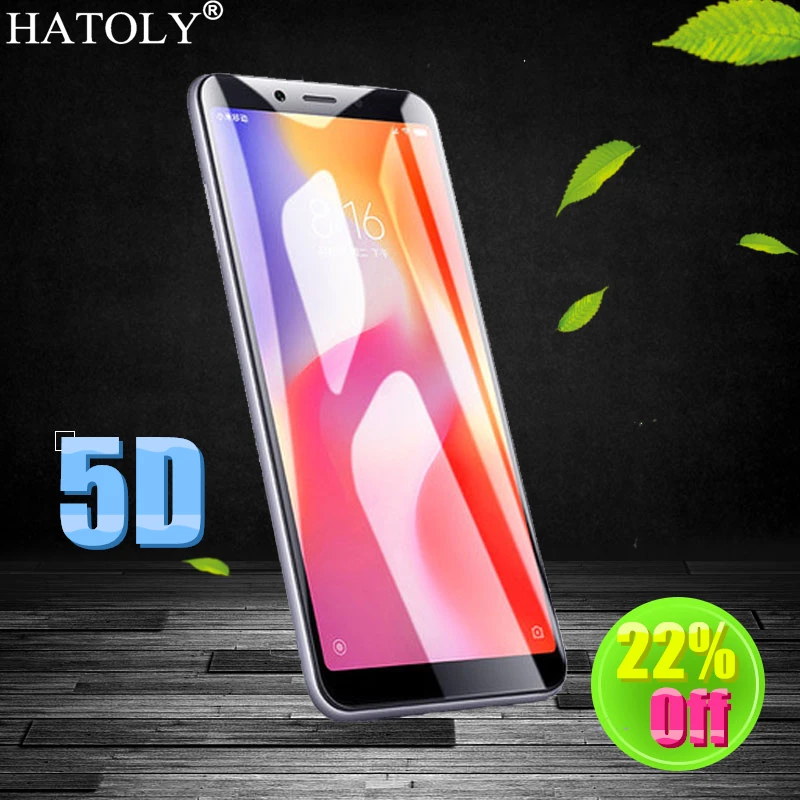 Закаленное стекло HATOLY 5D защитная пленка для экрана Xiaomi Redmi 6A защитное 5 45 дюйма |