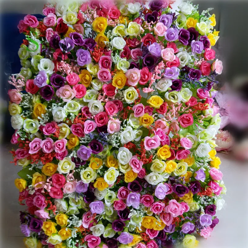 

SPR newly Free Shipping 10pcs/lot high quality 3D flower wall wedding backdrop artificial rose hydrangea flower arrangements