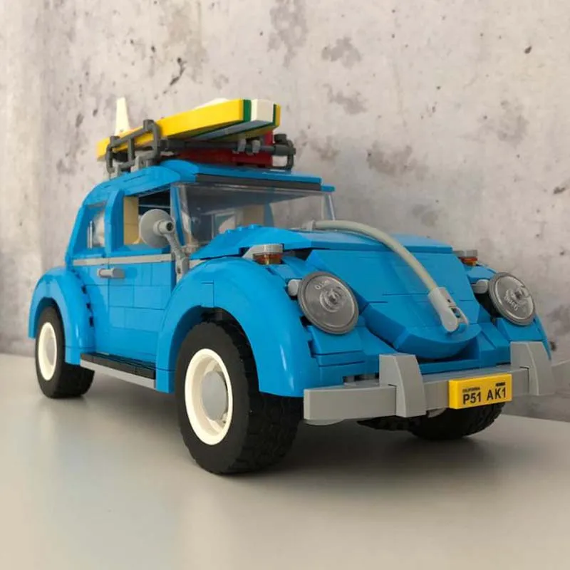

Techinc Series The Volkswagen Beetle City Car Modle Education Building Blocks Brick Birthday Gifts Toy For Kid