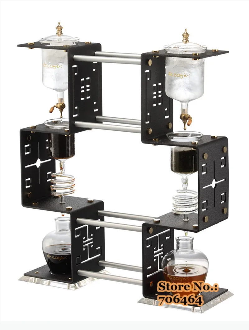 

4C red Trendy Series ice coffee dripper/Water drip coffee maker 1300ml DUTCH COFFEE gift& collection