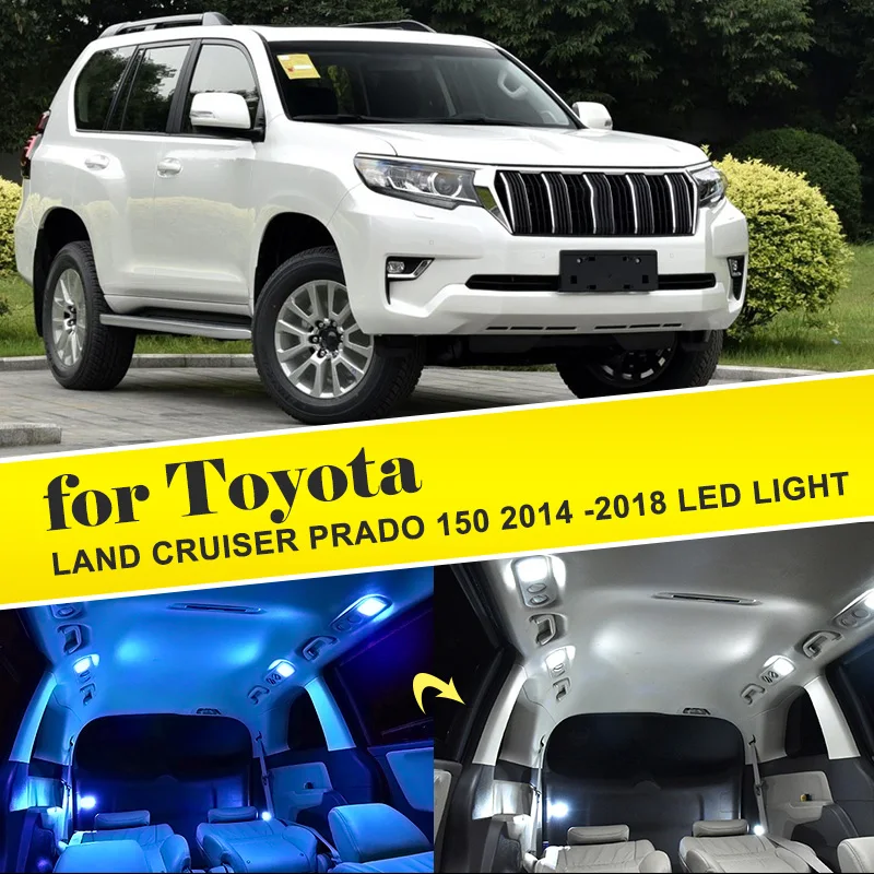 Tcart T10 W5W светодиодные Аксессуары для ламп Toyota land cruiser Prado 150 90 2013 2014 2015 2016 2017 лампы
