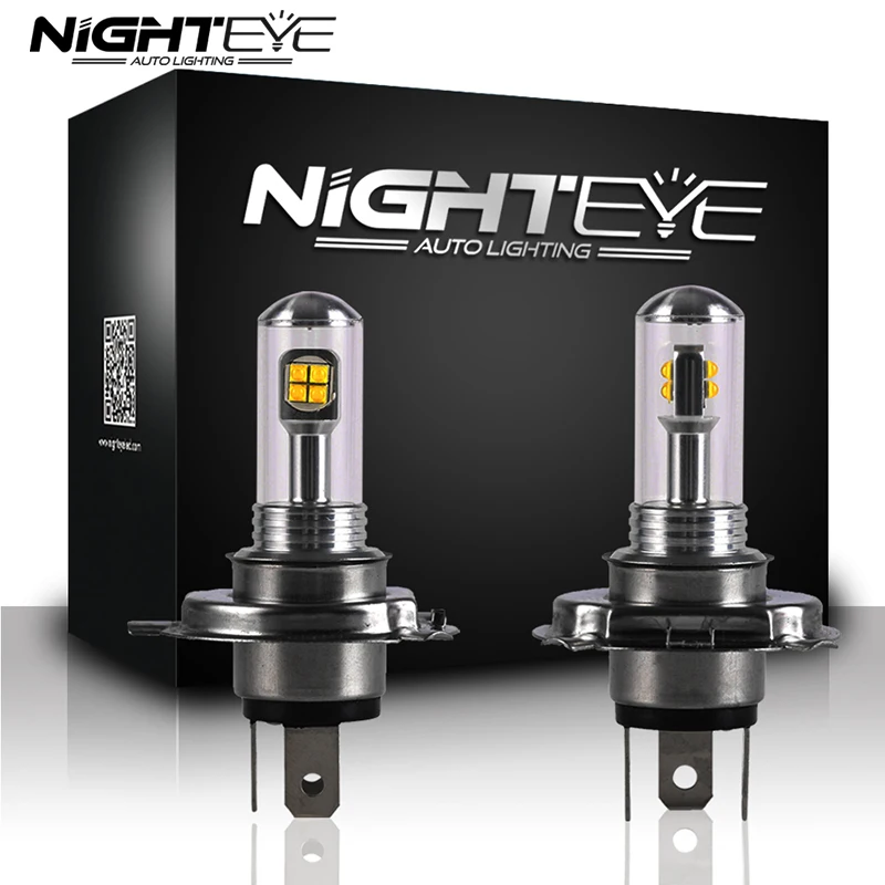NIGHTEYE светодиодный противотуманный светильник для автомобиля H4 80 Вт 6000 К