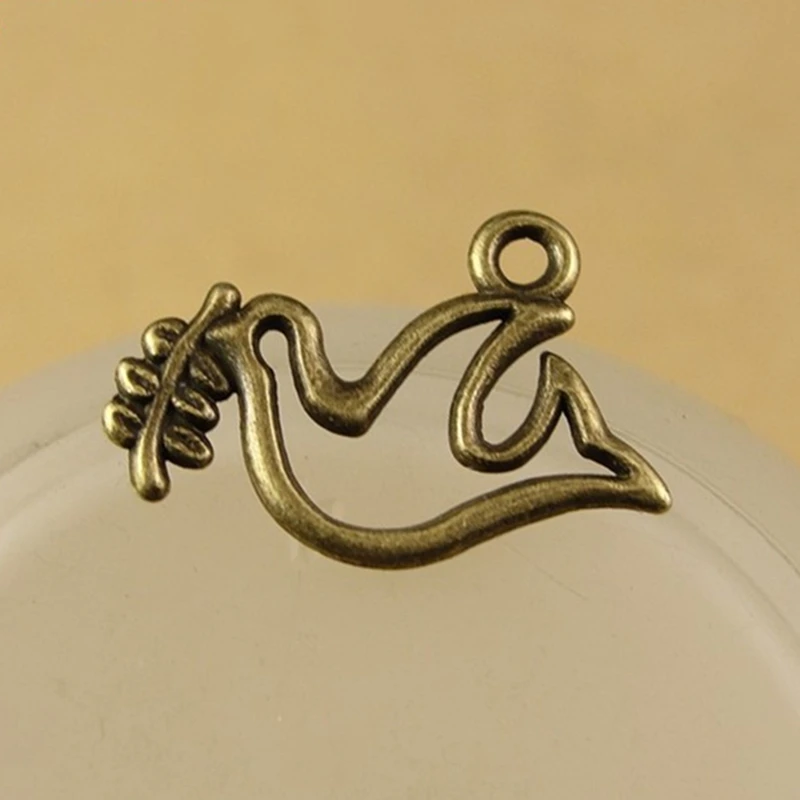 Fashion 40x30mm Antique Brass Silver Tree Branch DIY Charm Pendant Jewelry