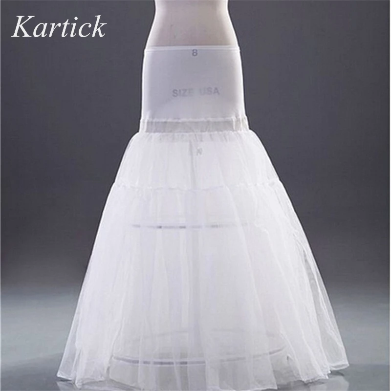 

New Arrival Petticoats for Bride Wedding Dress Formal Dress White 2 Hoops Underskirt Crinoline In Stock Wedding Accessories