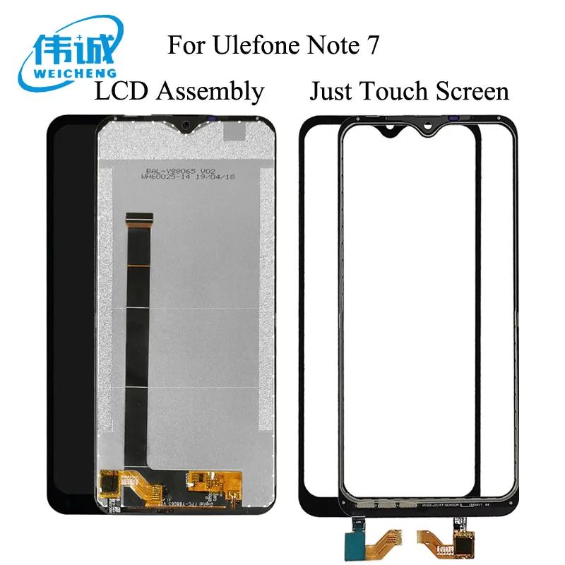 ЖК дисплей WEICHENG для Ulefone Note 7 с сенсорным экраном и дигитайзером + инструменты клей