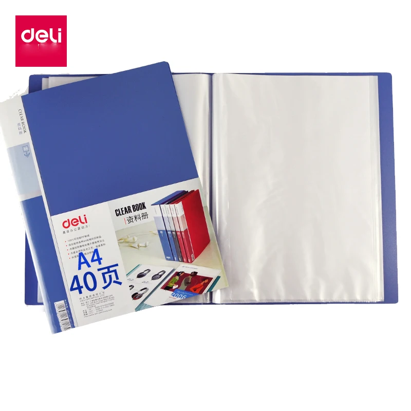 

Deli 40 Pocket Waterproof Office Folders Organizer A4 File Expansion Document Folder Binder Document Bag Organizer