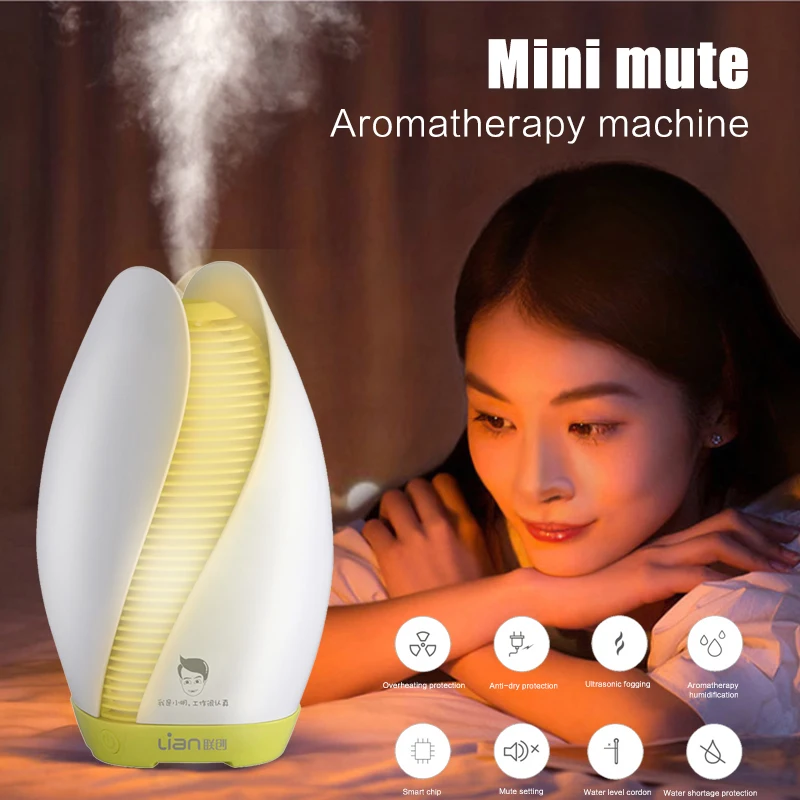 

2019 Drop Shpping White 18PCS Simple Modern Aromatherapy Machine Ultrasonic Air Humidifier Creative Mini Living Room Dry