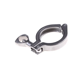 

1PC Top Quality 1.5" Heavy Duty Sanitary Clamp 304 Stainless Steel Tri Clover Sanitary Fitting for home Brewing