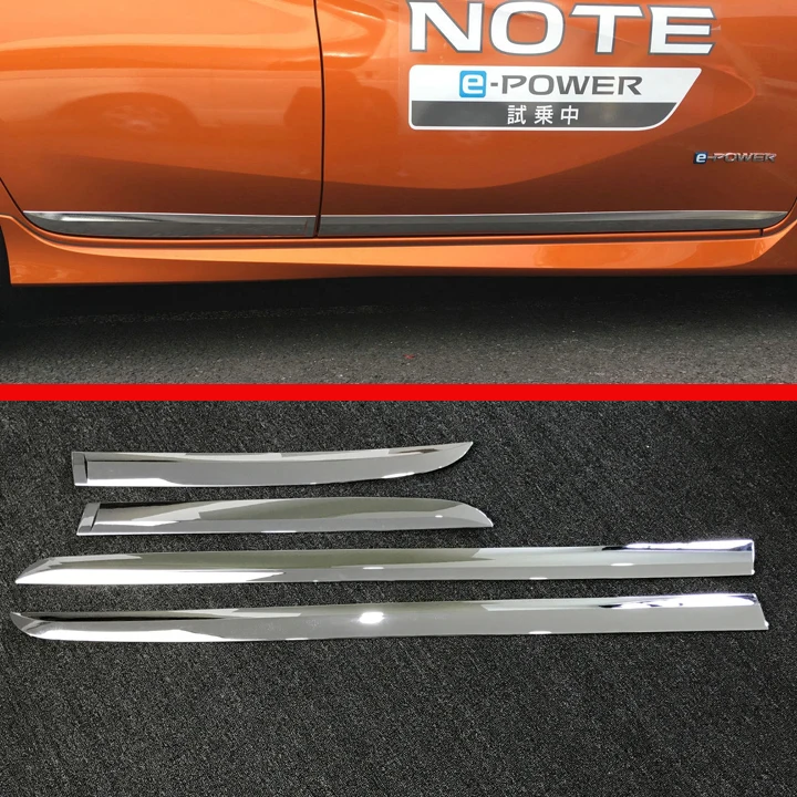 АБС-пластик хромированный корпус боковой двери молдинг отделка для Nissan NOTE 2017 2018 |