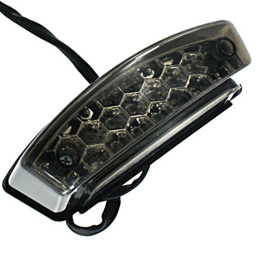 

Universal Smoke Lens Motorcycle License Plate Light 21 LED Scooter Lamp Rear Indicator For Choppers Ducati Triumph Cafe Racer