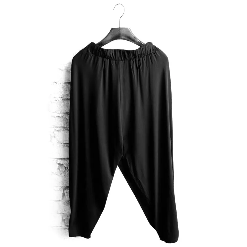 In the summer of thin elastic loose big yards Men's shorts 7 minutes of pants haroun pants sweatpants slacks athletic pants In the summer of thin elastic loose big yards Men's shorts 7 minutes of pants haroun pants sweatpants slacks athletic pants