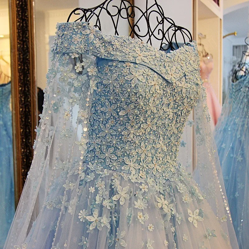16995 модные женские туфли Aqua синее свадебное платье жаккард; кружевная ткань свадебное платье «любимая»