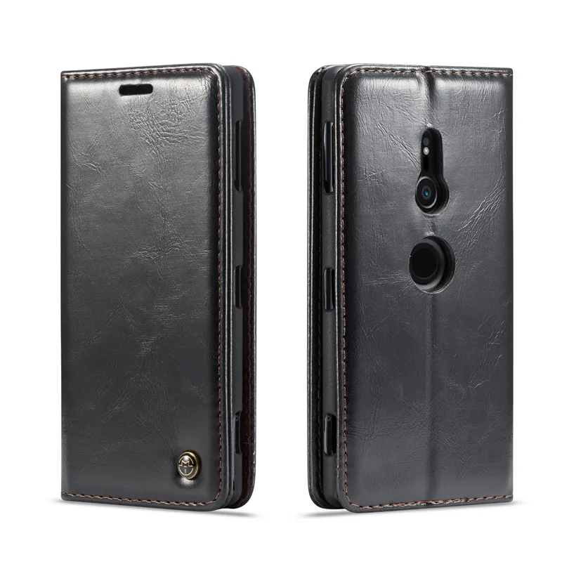 

Retro Magnetic Durable Cover For Sony XZ3 /XP XZ2 /Compact Luxury Leather Flip Case For Sony X /Compact /XA XZ XP Phone Case