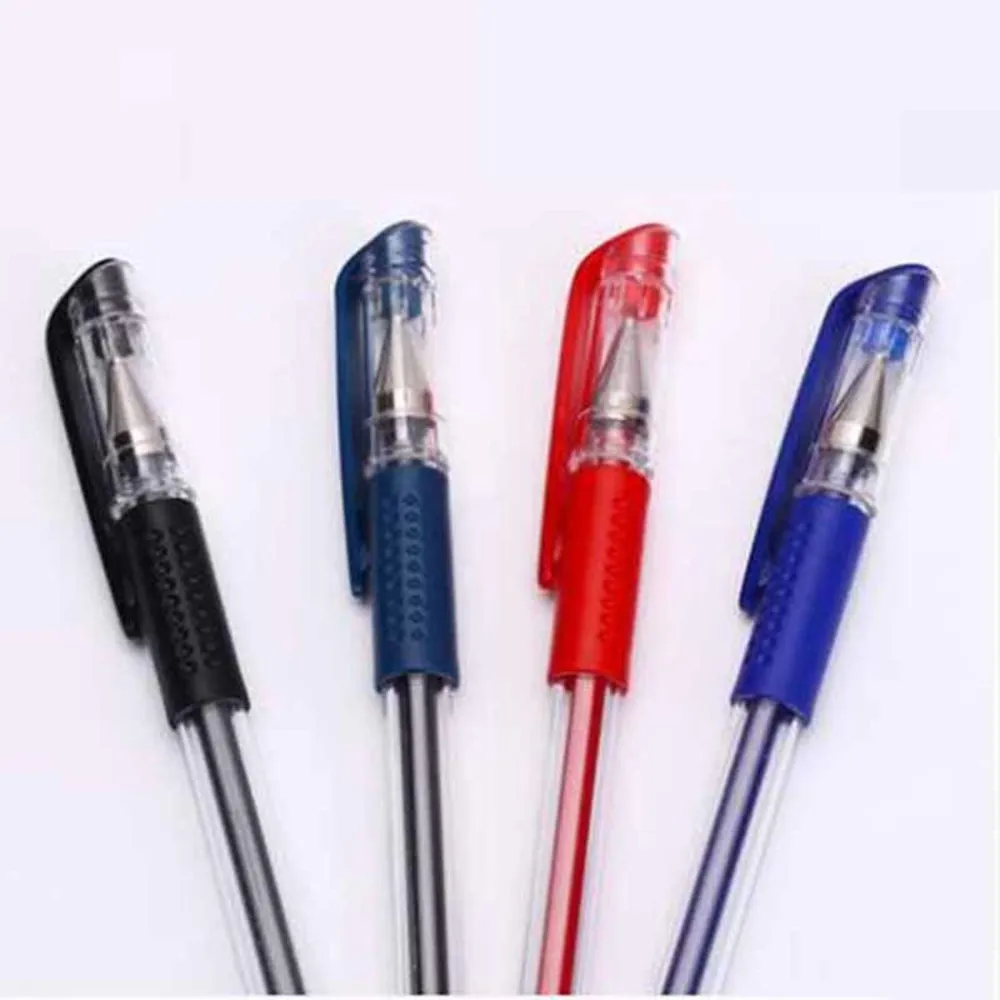 

Free shipping School students office stationery water-based neutral pen 0.5 mm red and black papelaria kawaii stabilo caneta/052