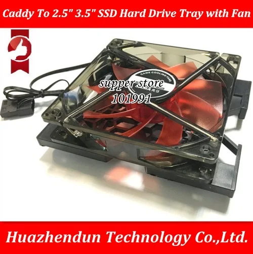

SSD жесткий диск Caddy до 2,5 "3,5" SSD жесткий диск адаптер лоток SSD адаптер Caddy лоток с винтами с монтажным вентилятором