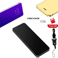 Ulcool V36 металлический корпус Bluetooth 2,0 Dialer анти-потеря две sim-карты ультратонкий мобильный сотовый телефон с кредитной картой+ чехол+ защита экрана