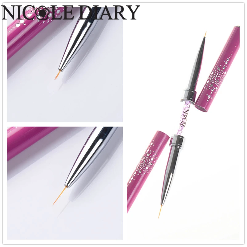 art sketch pen nail Line Drawing Nail ended Ultra Liner Double Brush Art thin