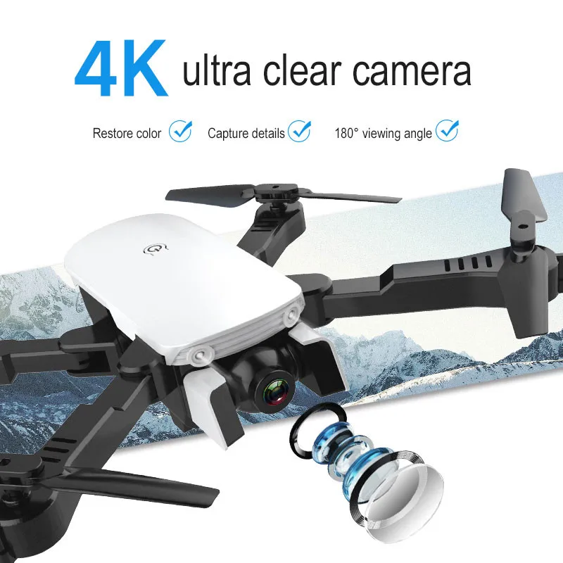R8 складной RC Квадрокоптер 4k селфи Дрон HD Двойная камера FPV Божья коровка высота