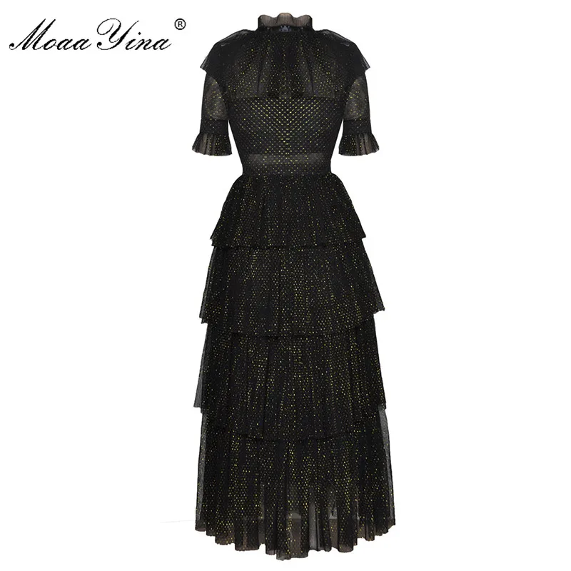 MoaaYina Fashion Designer Runway Dress Summer