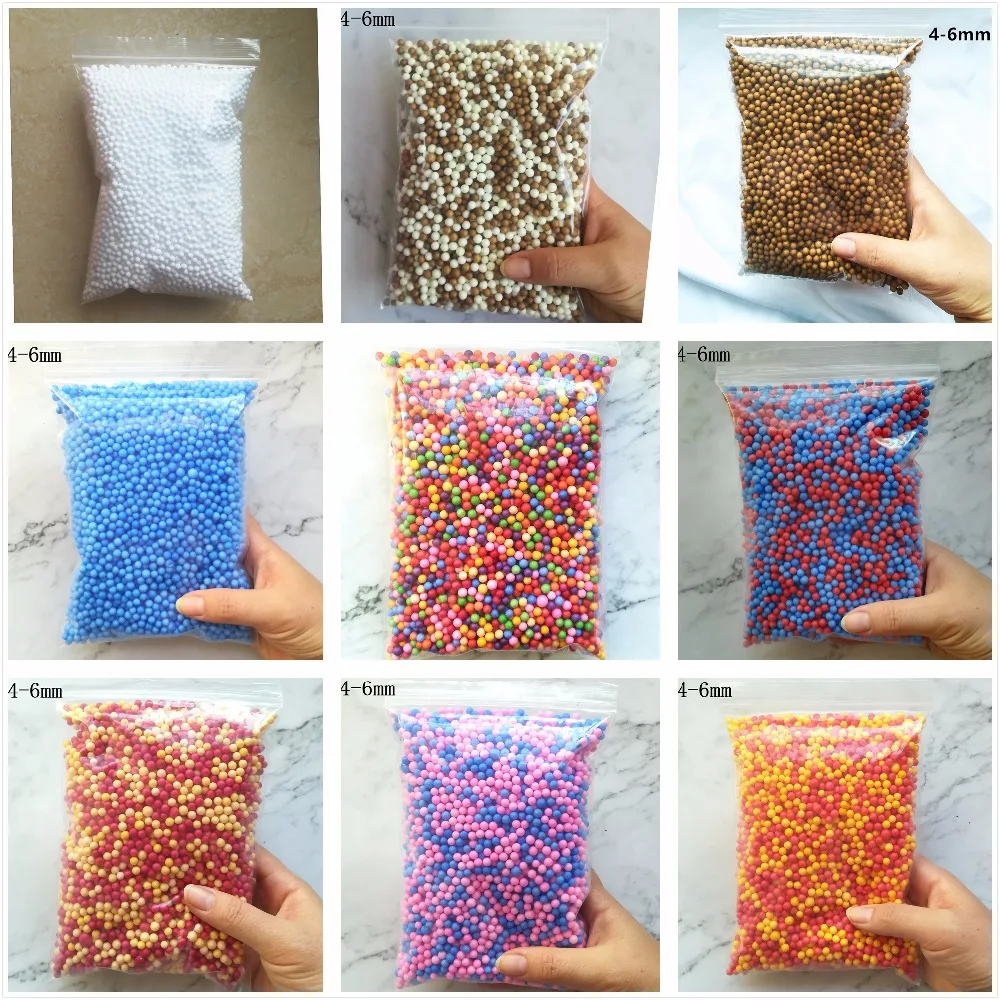 

Felicoalice 15g 15000pcs 4-6mm Mini Color Foam Balls Polystyrene Filler Styrofoam balls Craft DIY Home Wedding Decoration