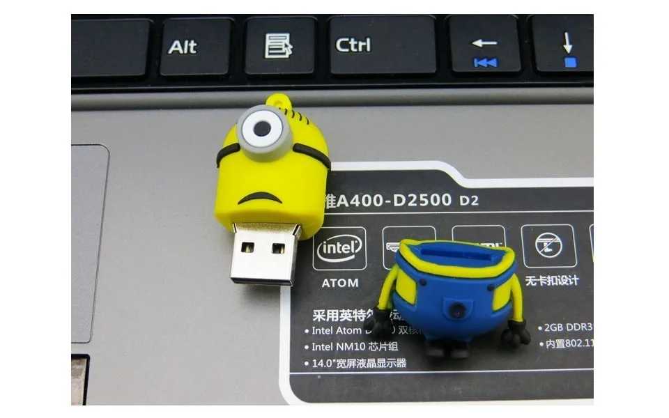 Новинка года, флеш-накопитель happy usb, 32 ГБ, 16 ГБ, 8 ГБ, 64 ГБ, 128 ГБ, милый мультфильм, Гадкий я, флеш-накопитель