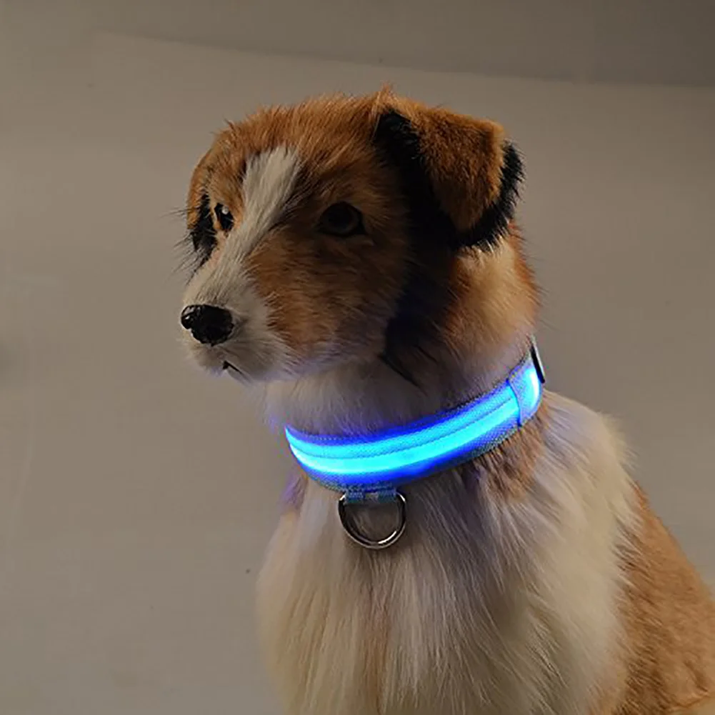 

3 Mode USB Charging Pet Dog Collar Rechargeable LED Tube Flashing Night Dog Collars Luminous Safety Puppy Cat Collar