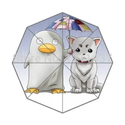 Custom Top Quality Fantastic Anime Elizabeth Sadaharu gintama 43.4 inch Automatic 3 Fold Umbrellas Good Gift For Birthday Friend | Дом и сад