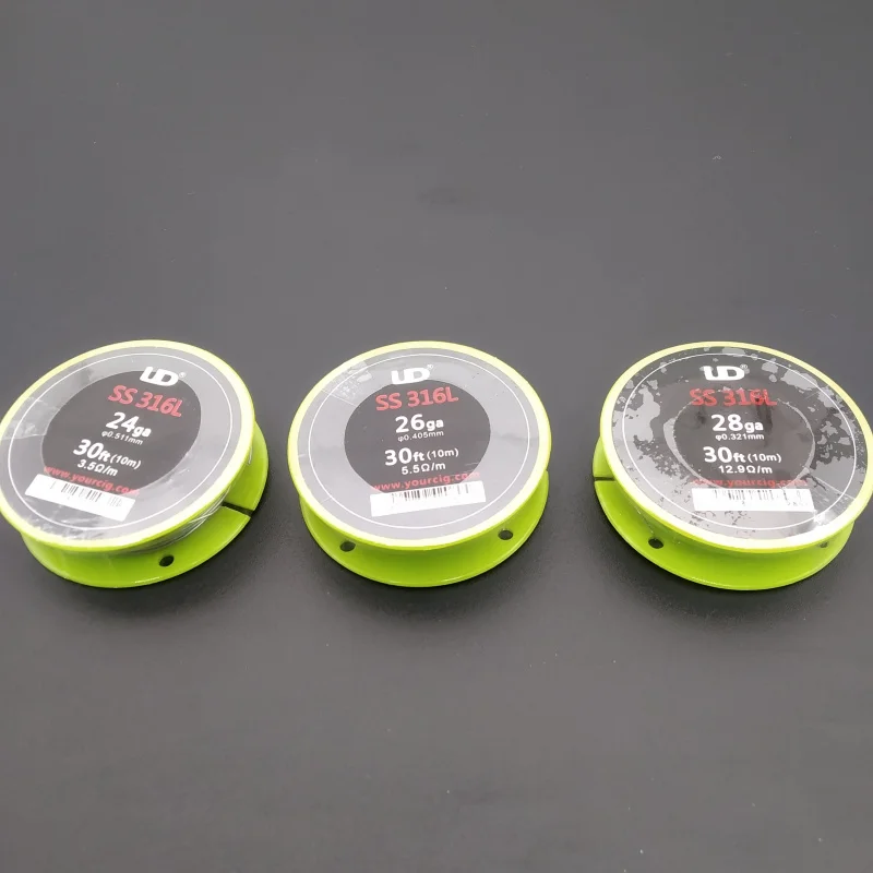 Youde UD нержавеющая сталь SS316L провод с 28ga 26ga 24ga (10 м/рулон) vape|Аксессуары| |