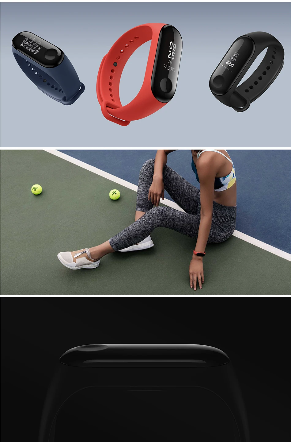 Xiaomi mi-браслет 3 Smart mi Band 3, браслет, пульсометр, фитнес-спорт, 0,78 дюймов, oled-дисплей, 20 дней в режиме ожидания, 2 обновления