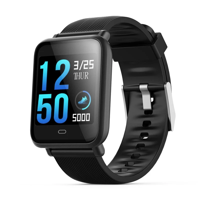 

Reebeen Smart Watch Q9 IP67 Waterproof Blood Pressure Monitor Color Screen Bracelet Smart Wristband Watch for IOS Android