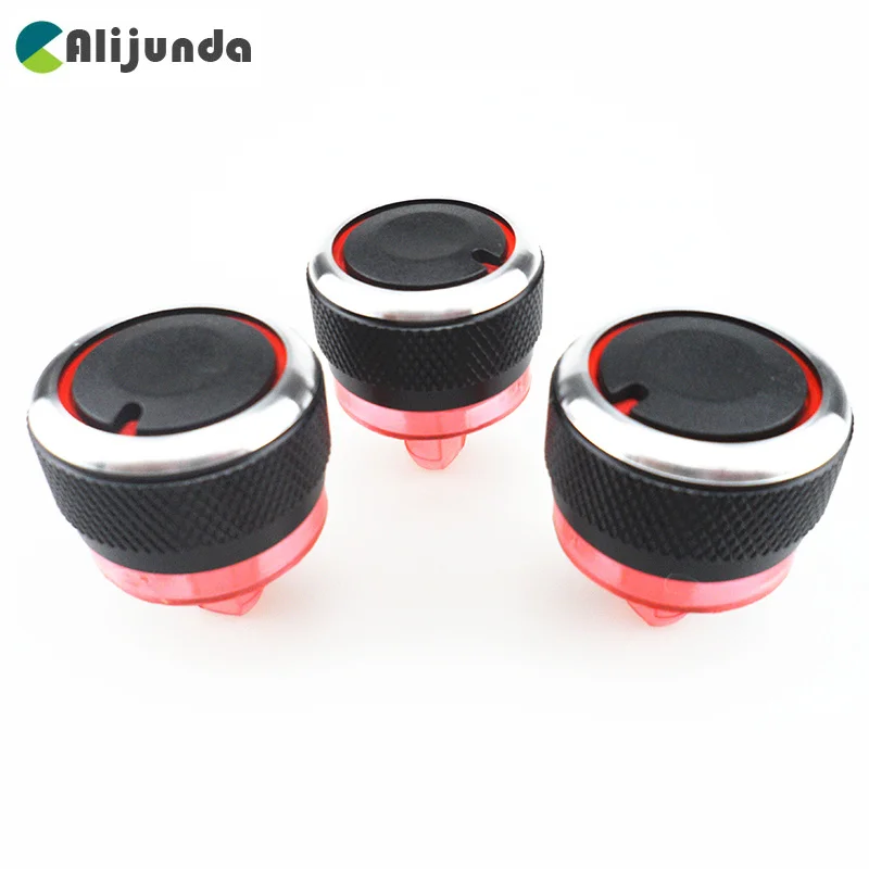 

Car AC Knob Aluminum Alloy Air Conditioning Knob Products Accessory,Suitable For Peugeot 206 207,For Citroen C2 2006-2013