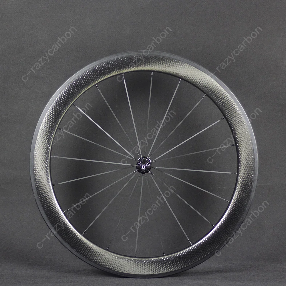 Flash Deal 45/50/58/80mm Dimple Carbon Wheels Clincher/Tubular 700c Road Bike Aero Wheels 6