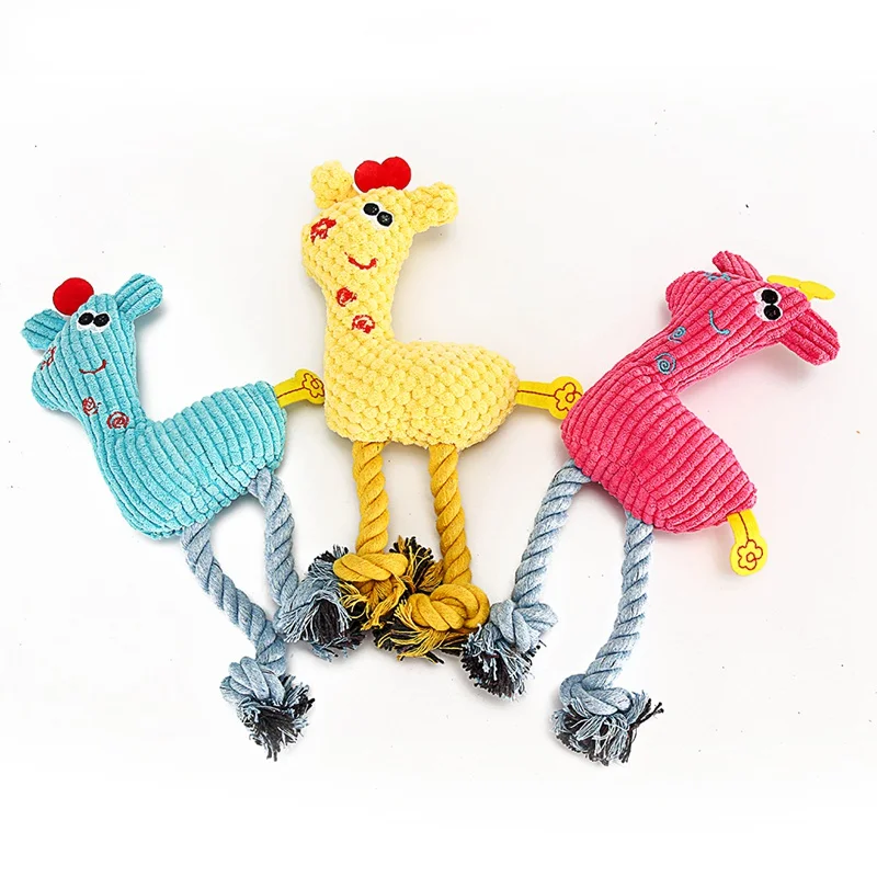 Plush Pet Dog Toys Set For Large Small Dogs Interactive Squeaky Puppy Toys For Dogs Cats Squeaker Dog Treat Chew Toy Game (3)