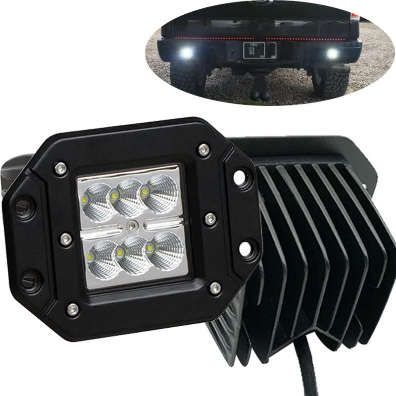 4inch Flush Mount Pods Cube Reverse Backup Lamp Auxiliary Driving Fog