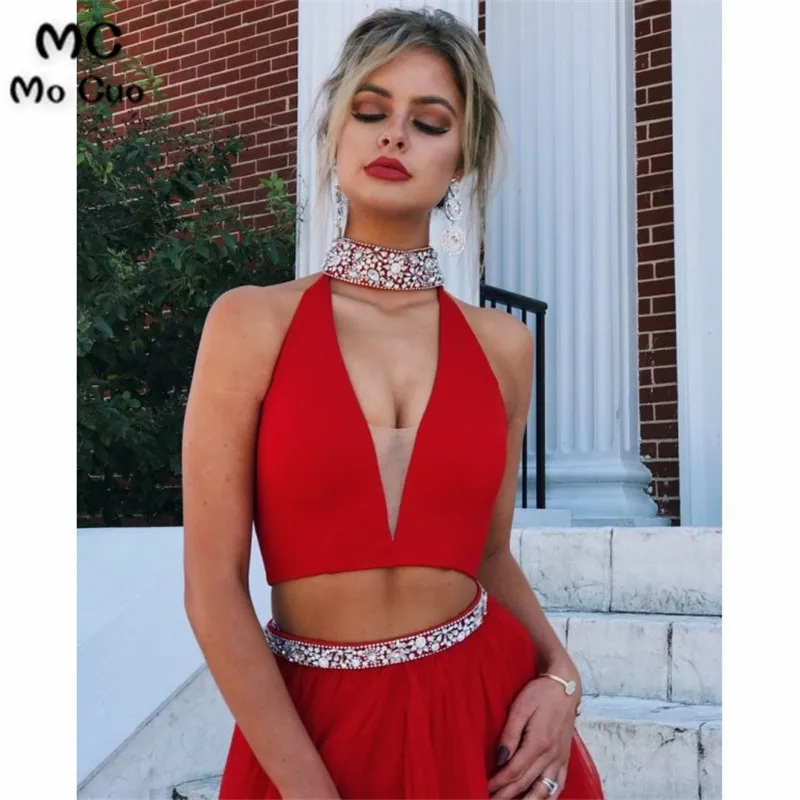 Red Prom Dresses, Two Pieces Prom Dresses, Prom Dresses Long, Prom Dresses Cheap 67