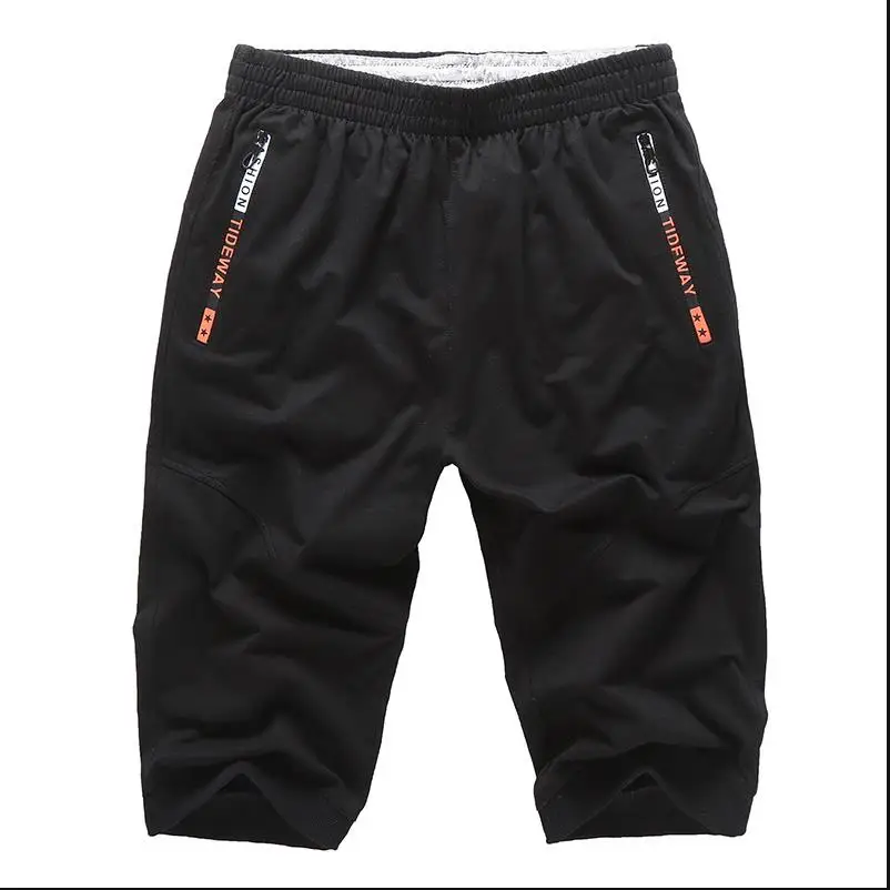 Летние мужские повседневные хлопковые трикотажные укороченные штаны Маленькие ноги Подрезанные штаны