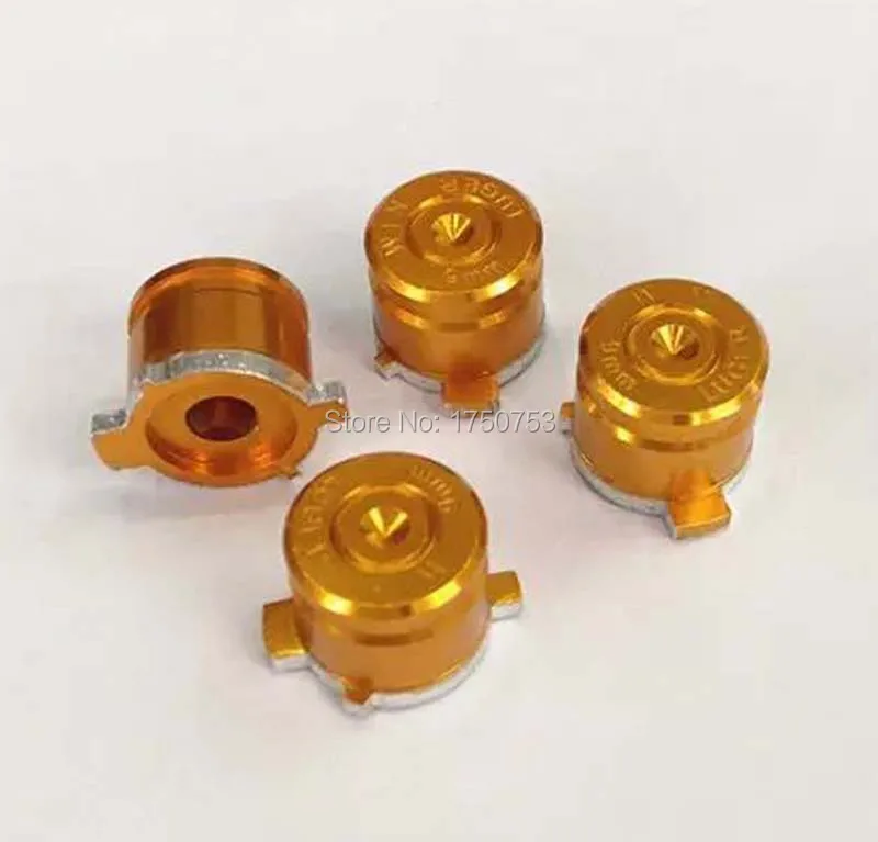 

Hot Metal Bullet Buttons For PS4 Controller Gold Action & Thumbsticks Mod Kit