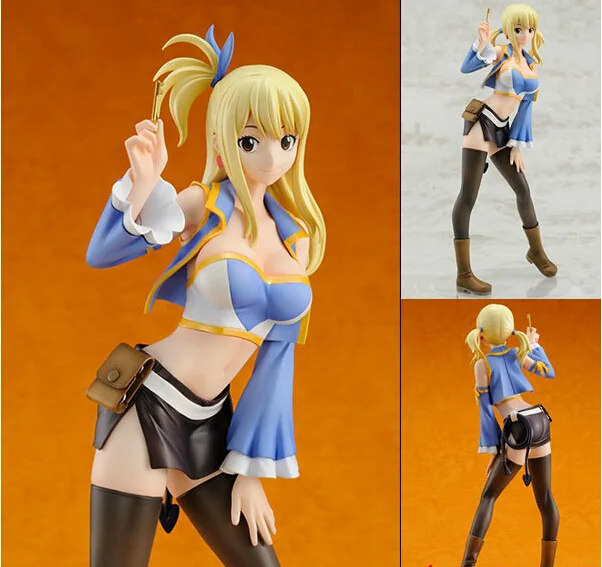 

Anime Fairy Tail Lucy Figure Sexy Girl Lucy Heartfilia Cosplay 1/8 Scale PVC Action Figures Collectible Model Toys
