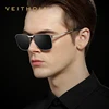 Marca VEITHDIA, gafas de sol cuadradas Vintage para hombre, gafas polarizadas UV400, accesorios para gafas, gafas de sol masculinas para hombres/mujeres V2462 ► Foto 3/6