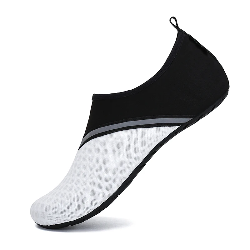 Мягкая водонепроницаемая обувь для мужчин; летняя дышащая Спортивная обувь; женская обувь для йоги; пляжные шлепанцы; сандалии для плавания и дайвинга; кроссовки - Цвет: white 1