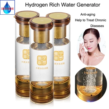 

Molecular Resonance Effect Technology MRET OH Rich Hydrogen Generator Water Bottle SPE Alkaline Pure H2 Electrolysis Glass Cup