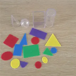 Геометрические обучения Образование математические игрушки для детей Montessor Геометрия развития интеллекта Математика популярные игрушки