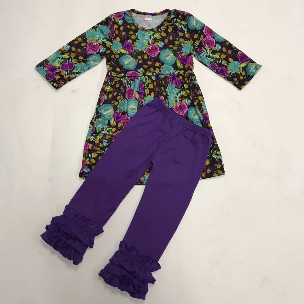 Free Shipping Fashion Newborn Baby Cotton Outfits Print 2 pieces